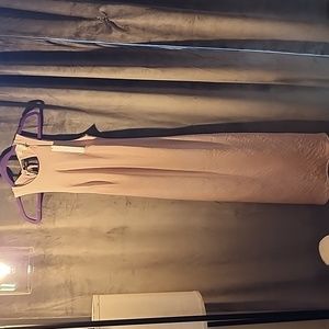 House of Harlow 1969 long sleeveless slip dress, pale dusty pink, Size S. NWT